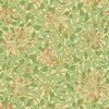 Morris &amp; Co Honeysuckle &amp; Tulip Green Beige Pink 216842