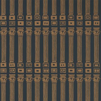 Zoffany Palladio Columns 312969 Vine Black /Antique Gold