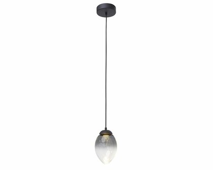 Frezoli Lighting hanglamp Vetroso 1 drop  Mat zwart L.301.10.600