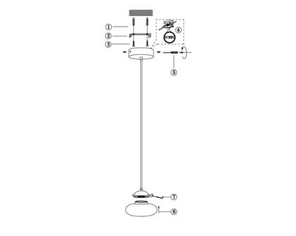 Frezoli Lighting hanglamp Vetroso 1 flat Mat zwart L.303.1.600