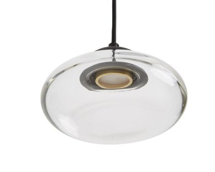 Frezoli Lighting hanglamp Vetroso 1 flat Mat zwart L.303.1.600