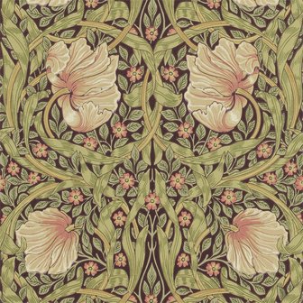 Morris &amp; Co Behangcollectie Compilation Wallpaper, dessin: Pimpernel&nbsp;Bullrush Russet 216852