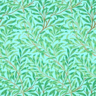 Morris &amp; Co Willow Bough Sky Leaf 216948