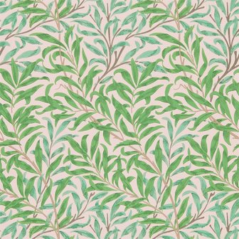 Morris &amp; Co Willow Bough Pink Leaf 216949