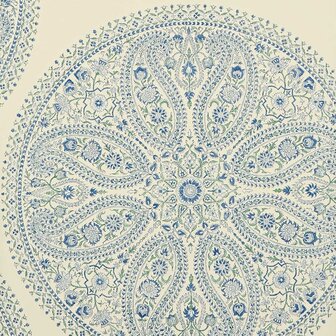 Sanderson Paisley Circles Blue DCAVPC103