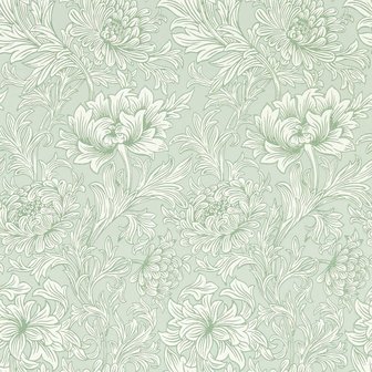 Morris &amp; Co Chrysanthemum Toile Willow 217069