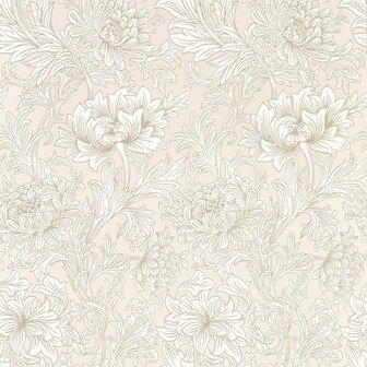 Morris &amp; Co Chrysanthemum Toile Cochineal Pink 217070