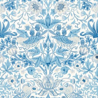 Morris &amp; Co Strawberry Thief Woad 217058