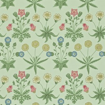 Morris &amp; Co Daisy Pale Green Rose 212559