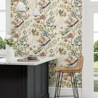 Sanderson Watergarden Chinoiserie Hall Linen Chintz 217113