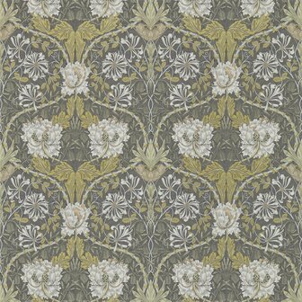 Morris &amp; Co Honeysuckle &amp; Tulip Charcoal Gold 216827