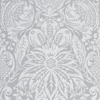 Zoffany Darnley Mitford Damask 312864 Empire Grey