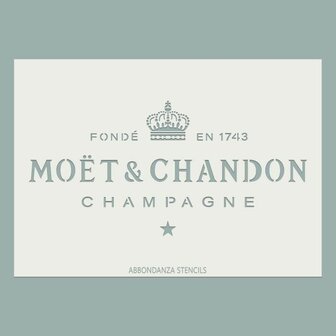 Sjabloon Mo&euml;t et Chandon formaat afbeelding: 38 x18,5 cm