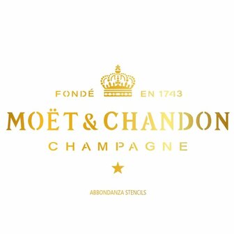 Sjabloon Mo&euml;t et Chandon formaat afbeelding: 38 x18,5 cm