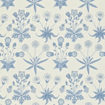 Morris &amp; Co Daisy Blue ivory 212561