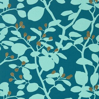 Harlequin Ardisia Amazonia Teal Gold 112764