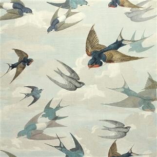 Designers Guild Chimney Swallows Sky Blue 