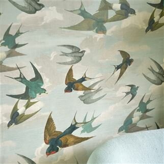 Designers Guild Chimney Swallows Sky Blue 
