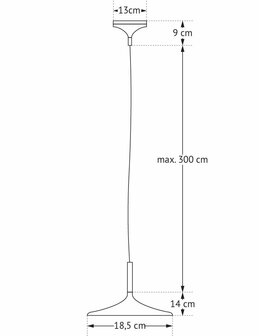 Frezoli Lighting hanglamp Fluente small Donker messing  L.346.9.960