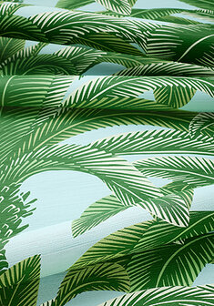 Thibaut Palm Grove Queen Palm Green&amp; Blue  T13908