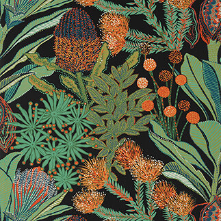 Thibaut Palm Grove Protea Black T13926