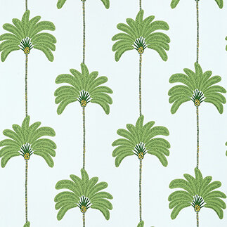 Thibaut Palm Grove Sunset Boulevard Green &amp; Blue T13945