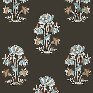 Thibaut Mesa Lily Flower Black T13200