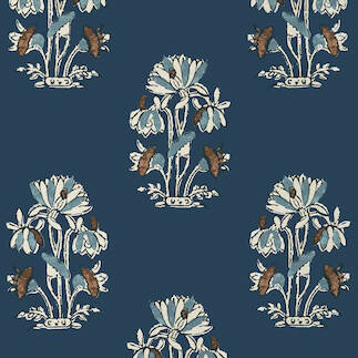 Thibaut Mesa Lily Flower Navy T13203