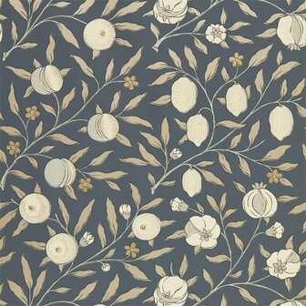 Morris &amp; Co Pure Morris North Wallpapers Fruit Black Ink 216543