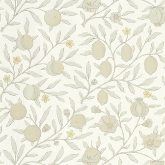 Morris &amp; Co Pure Morris North Wallpapers Fruit Horned Poppy Grey 216542