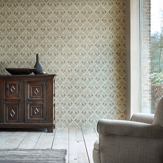 Morris &amp; Co Pure Morris North Wallpapers Pure Trellis Lightish Grey 216528