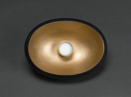 Frezoli Lighting Pebble 1 23cm oval Zwart L.339.9.600