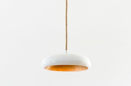 Frezoli Lighting Pebble 1 23cm oval Ecru/wit (200) L.339.9.200