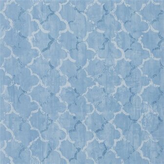 Designers Guild The Edit Geomeric Chinese Trellis Cobalt PDG650/02