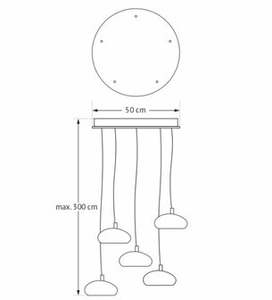 Frezoli Lighting Pebble 5 Donker messing  L.334.9.950