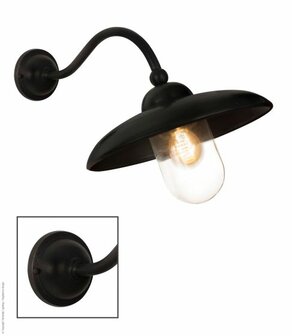 Frezoli Lighting buitenlamp  Lucco Zwart/bruine finish L.734.2.150