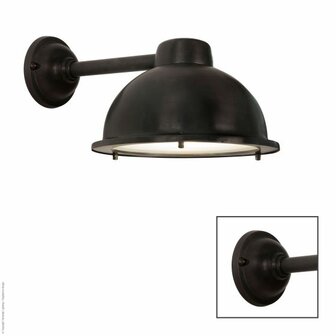 Frezoli Lighting buitenlamp Nasso Zwart/Bruin  L.737.2.150