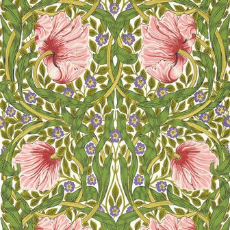 Morris &amp; Co Pimpernel Sapgreen Strawberry 217333