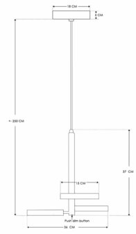 Frezoli Lighting hanglamp Apriro 3 Donker messing 4