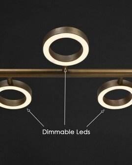 Frezoli Lighting hanglamp Apriro 8 lichts Donker messing 5