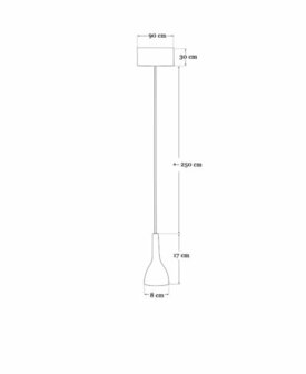 Frezoli Lighting hanglamp Tulipi Donker messing 3