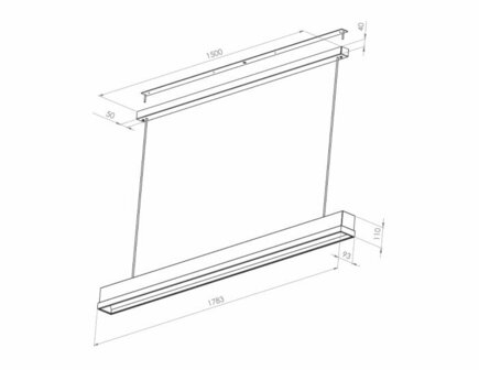 Frezoli Lighting hanglamp Simfano met donker eiken rand Mat zwart 3