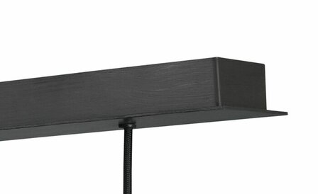 Frezoli Lighting hanglamp Tubino 5 buizen Mat zwart met koperen kap 5
