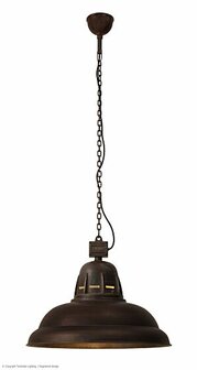 Frezoli Lighting hanglamp Borr Bruin patina