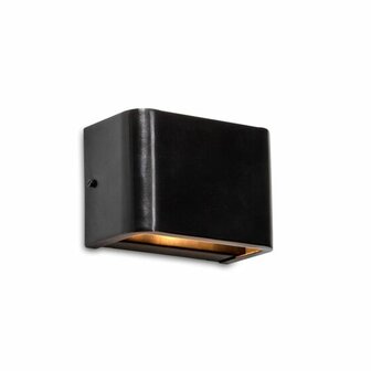 Frezoli Lighting wandlamp Vanno Zwart/bruine finish 4
