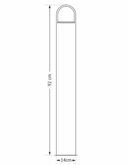 Frezoli Lighting Buitenlamp Murlo op paaltje Zwart/bruine finish 7