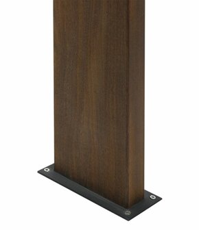 Frezoli Lighting Buitenlamp Murlo op paaltje Zwart/bruine finish 6