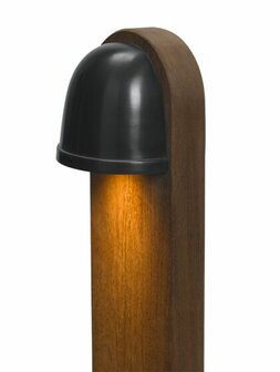 Frezoli Lighting Buitenlamp Murlo op paaltje Zwart/bruine finish 4