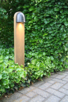 Frezoli Lighting Buitenlamp Murlo op paaltje Zwart/bruine finish 3