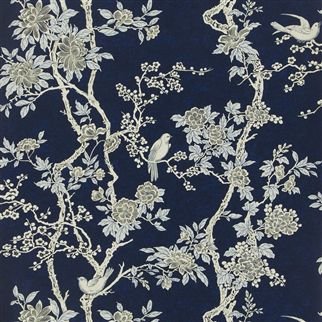 Marlowe Floral Prussian Blue - PRL048/04